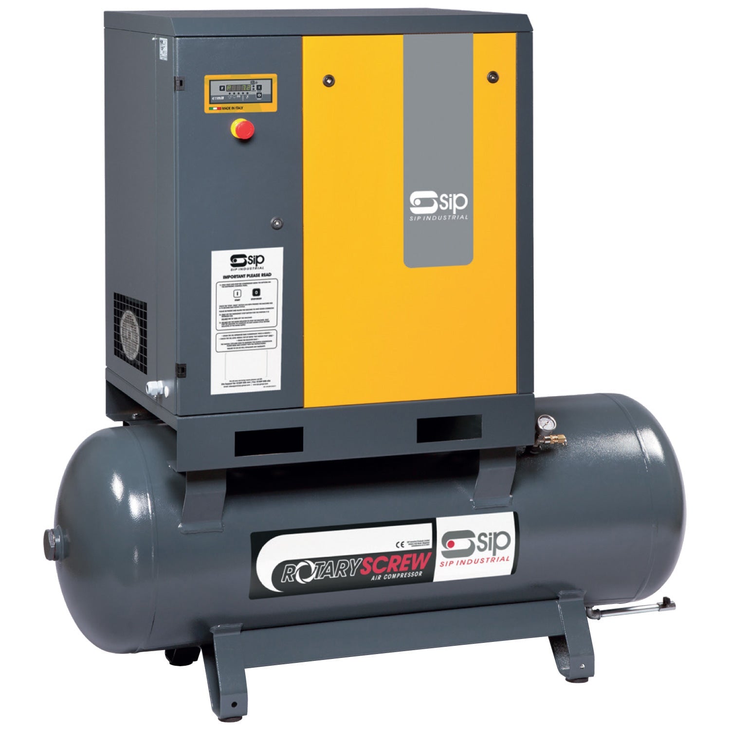 SIP RS08-08-270BD 270ltr Rotary Screw Compressor, Sip Industrial