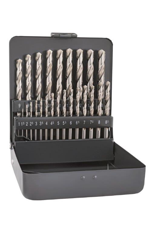 Cobalt High Speed Steel (HSS) Drill Bit Set 25 Piece, Morgans OJ