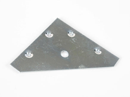 323 Flat Corner Bracket BZP 83mm, Morgans OJ