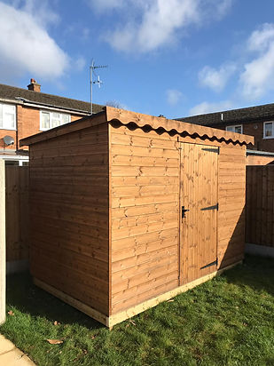 Morgans 10' x 6' Pent Shed with 4x2 Tanalised Base & 5 Lever Lock, MorgansOsw