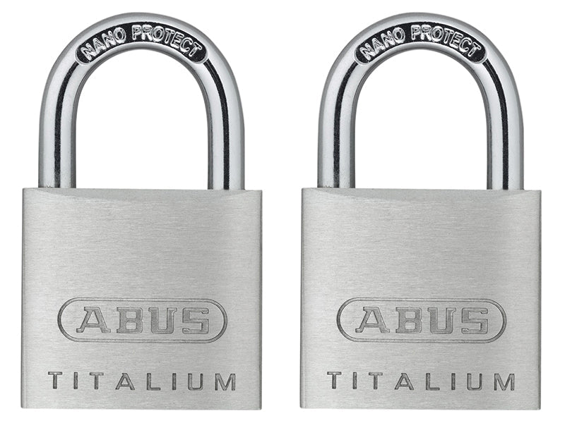 64TI/30mm TITALIUM™ Padlock Carded Twin Pack, ABUS Mechanical