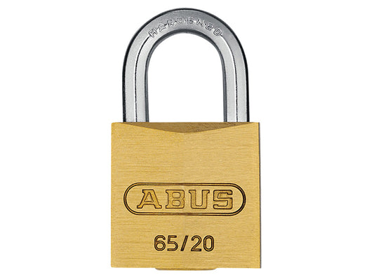 65/20mm Brass Padlock Keyed Alike 6204, ABUS Mechanical