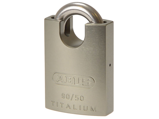 90RK/50mm TITALIUM™ Padlock Closed Shackle Keyed Alike 2745, ABUS Mechanical