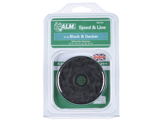 BD720 Spool & Line to Fit Black & Decker Trimmers Twin Feed A6495, ALM Manufacturing