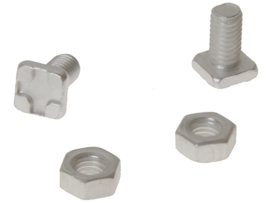 GH004 Square Glaze Bolts & Nuts Pack of 20, ALM Manufacturing