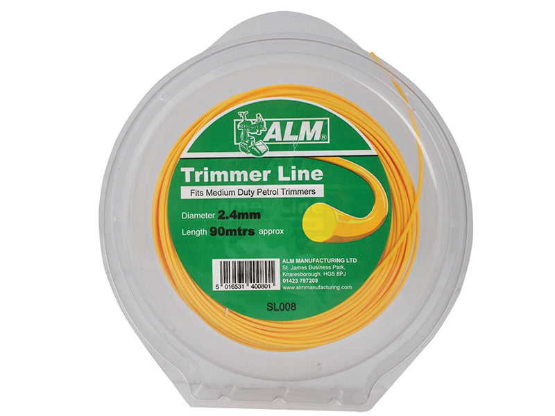 SL008 Medium-Duty Petrol Trimmer Line 2.4mm x 90m, ALM Manufacturing