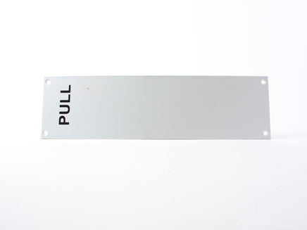 Aluminium Finger Plate - "Pull" (1 per Card) SAA 12"x3" - HQ1035/2, Morgans OJ