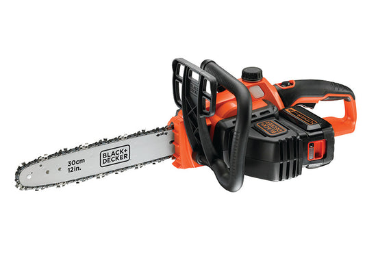 GKC3630L20 Cordless Chainsaw 30cm Bar 36V 1 x 2.0Ah Li-ion, Black & Decker