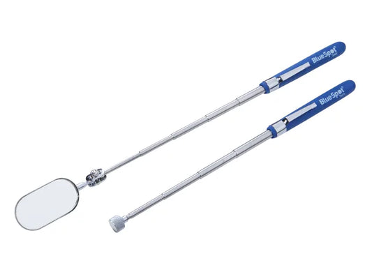 Inspection Mirror and Pickup Tool Set, 2 Piece, BlueSpot Tools