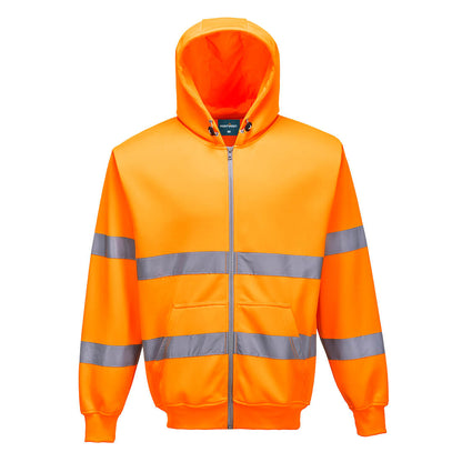 Hi-Vis Zipped Hoodie