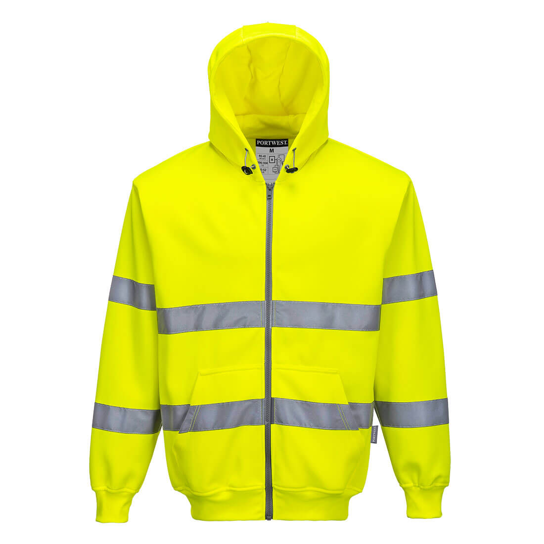 Hi-Vis Zipped Hoodie