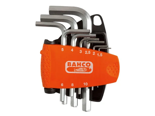 BE-9878 Metric Hex L-Key Set, 9 Piece, Bahco