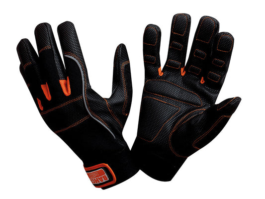 Power Tool Padded Palm Gloves - M (Size 8), Bahco