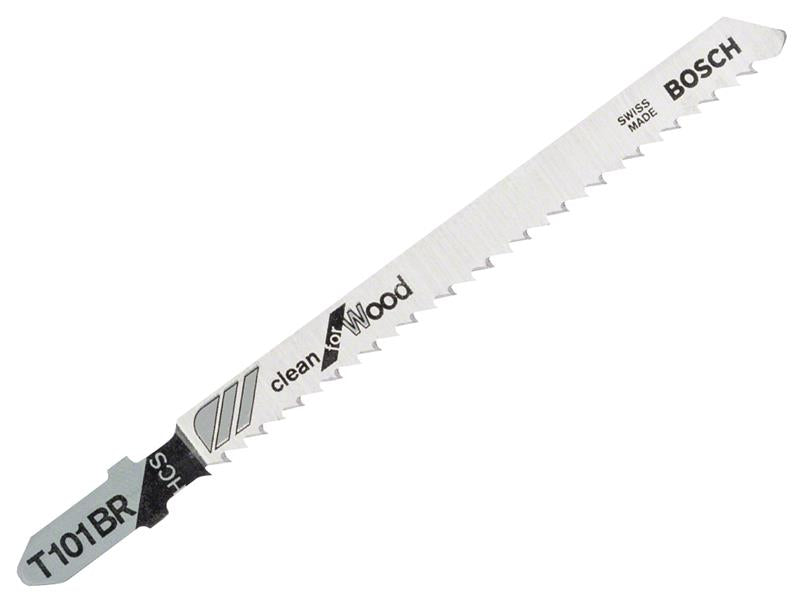 T101BR Clean for Wood Jigsaw Blades Pack of 5, Bosch
