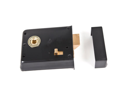 Black Rim Latch Lock., Morgans OJ