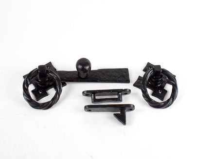 Black Antique Ring Gate Latch (1 per Card) EXB 152mm / 6" - HQ1443/2, Morgans OJ