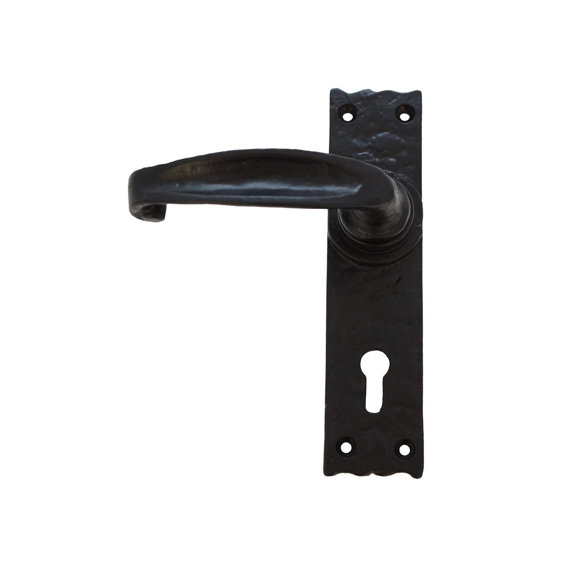 Black Antique Traditional Plain Narrow Lock Furniture EXB  - KX951, Morgans OJ