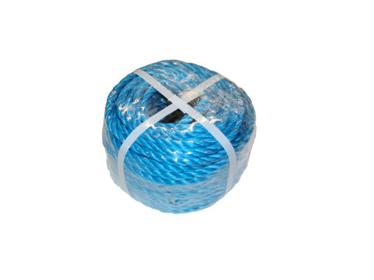 Blue Poly 3 Strand Rope (Coil) - 30m, Morgans OJ