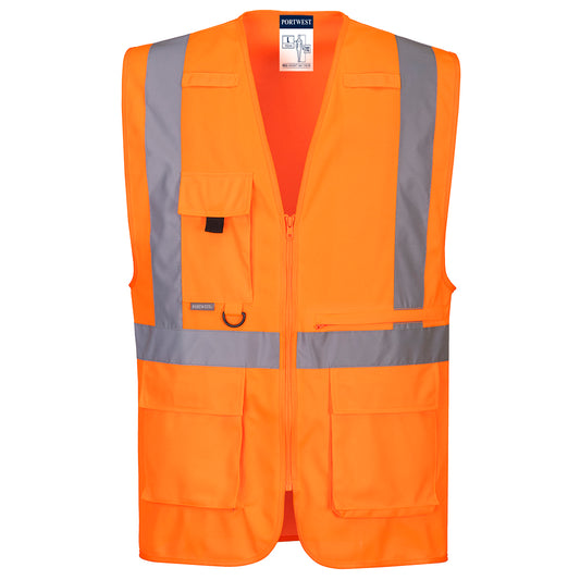 Hi-Vis Tablet Pocket Executive Vest, Morgans PW
