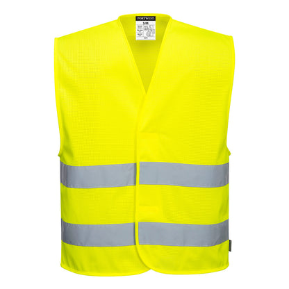 Hi-Vis Mesh Two Band Vest, Morgans PW