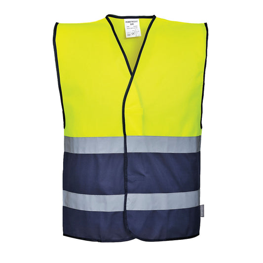Hi-Vis Two Band Contrast Vest, Morgans PW