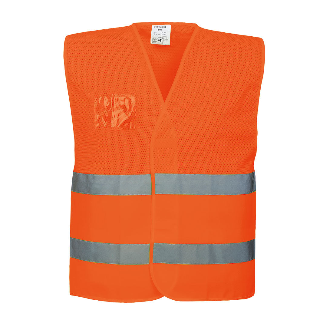 Hi-Vis Half Mesh Two Band Vest, Morgans PW