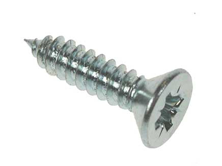 14.00 Self-Tapping Screws Pozi Csk Head AB DIN 7982C BZP, Morgans OJ