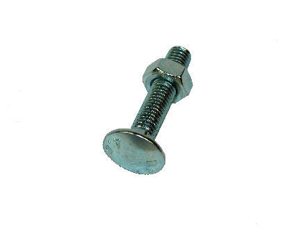 M10 - Grade 4.8 Cup Square Hex Bolt and Nut DIN 603/555 BZP CE, Morgans OJ