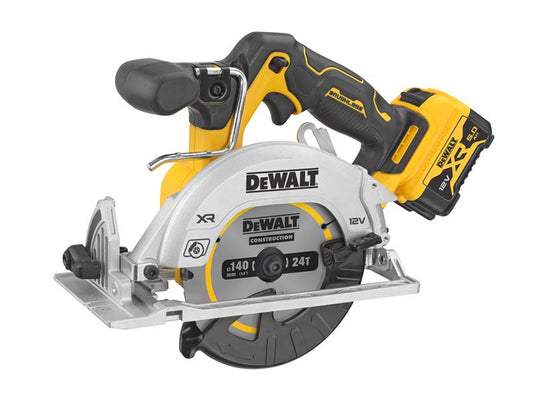 DCS512D2 Brushless XR Circular Saw 12V 2 x 5.0Ah Li-ion, DEWALT