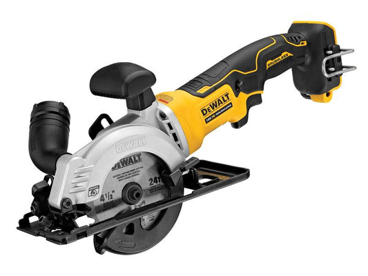 DCS571N XR Brushless Compact Circular Saw 115mm 18V Bare Unit, DEWALT