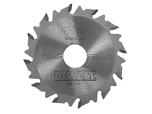 DT1306 Extreme Biscuit Jointer Blade 102 x 22 x 12 Tooth, DEWALT