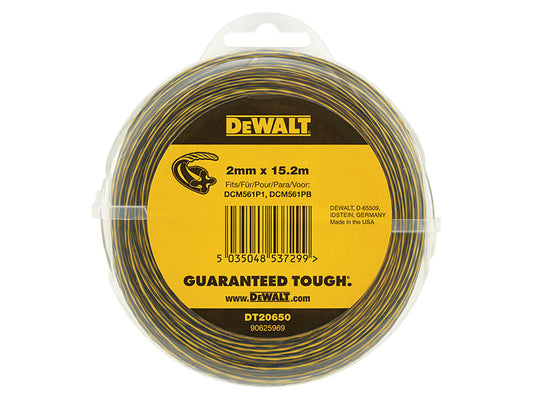 DT20650 Trimmer Line 2mm x 15.2m, DEWALT