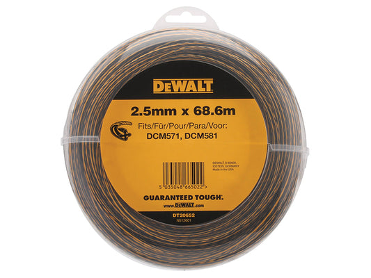 DT20652 String Trimmer Line 2.5mm x 68.6m, DEWALT