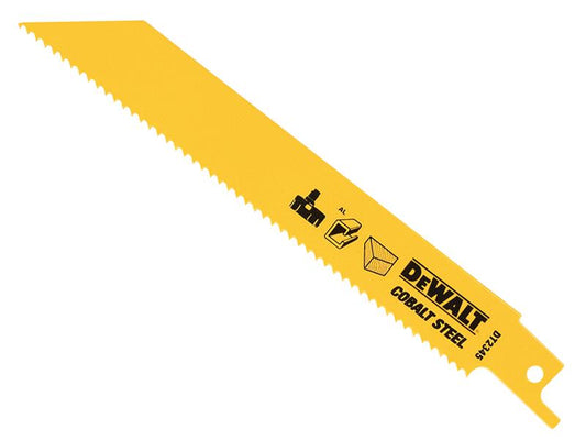 Bi-Metal General Purpose Reciprocating Blade 152mm x 10 TPI (Pack 5), DEWALT