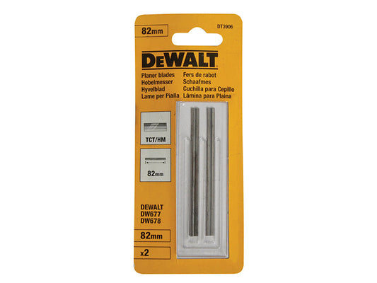 DT3906 TCT Reversible Planer Blades 82mm (Pack 2), DEWALT