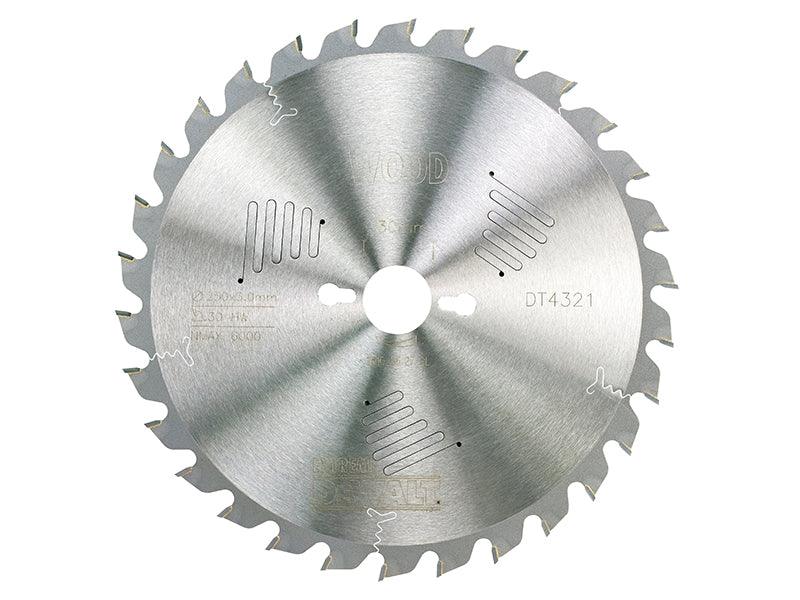 Series 60 Circular Saw Blade 250 x 30mm x 30T, DEWALT