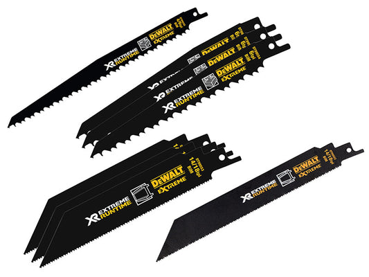 DT99551 XR Reciprocating Saw Blade Set, 8 Piece, DEWALT