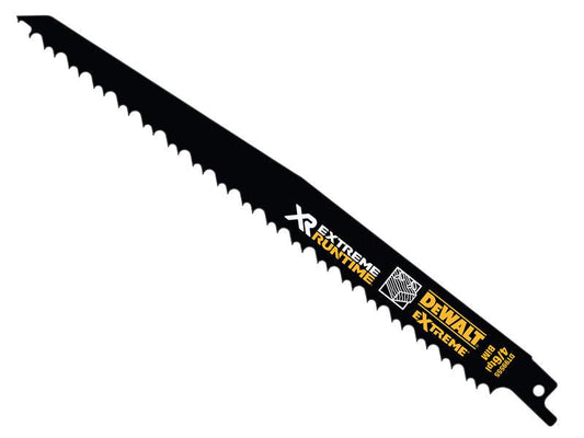 XR Wood With Nails Reciprocating Blade 230mm 4/6 TPI Pack of 5, DEWALT