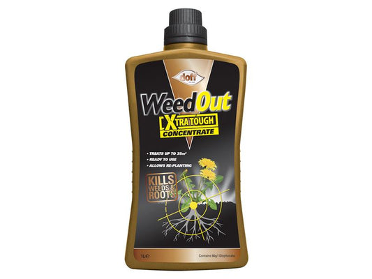 WeedOut Xtra Tough Weedkiller Concentrate 1 litre, DOFF