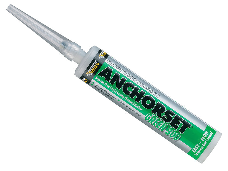 Green 300 Anchorset Chemical Anchor 300ml, Everbuild