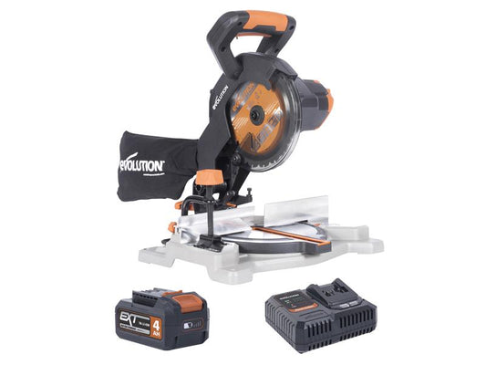 R185CMS-Li EXT Compound Mitre Saw 18V 1 x 4.0Ah Li-ion, Evolution