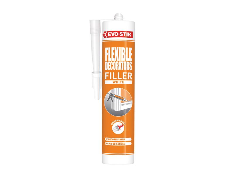 Decorators Flexible Acrylic Filler White C20, EVO-STIK