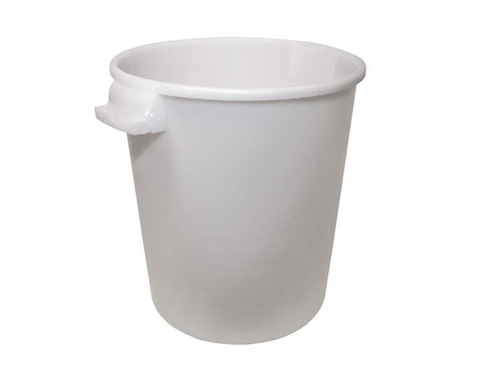 Builder's Bucket 50 litre (10 gallon) - White, Faithfull