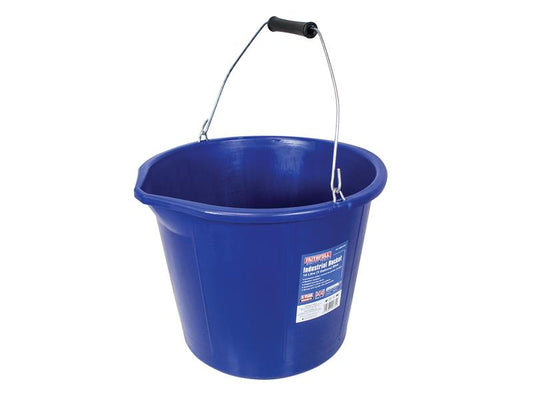 Builder's Industrial Bucket 14 litre (3 gallon) - Blue, Faithfull
