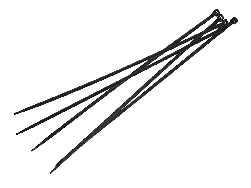 Cable Ties Black 4.8 x 300mm (Pack 100), Faithfull