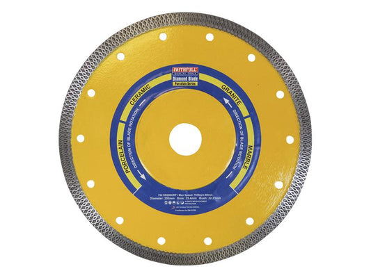 Porcelain Diamond Blade 200 x 25.4mm, Faithfull