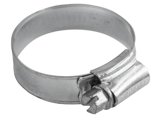 1X Stainless Steel Hose Clip 30 - 40mm, Faithfull