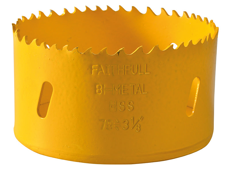 Bi-Metal Cobalt Holesaw 79mm, Faithfull
