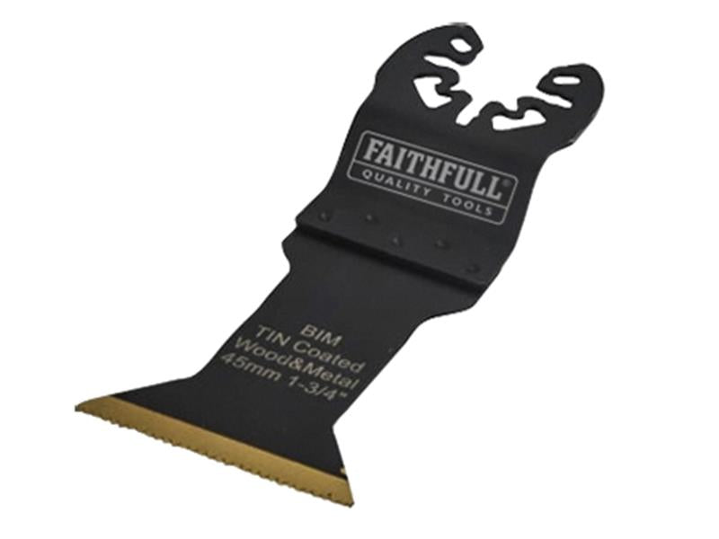 Multi-Functional Tool Bi-Metal Flush Cut TiN Coated Blade 45mm, Faithfull