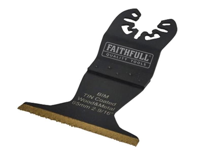 Multi-Functional Tool Bi-Metal Flush Cut TiN Coated Blade 65mm, Faithfull